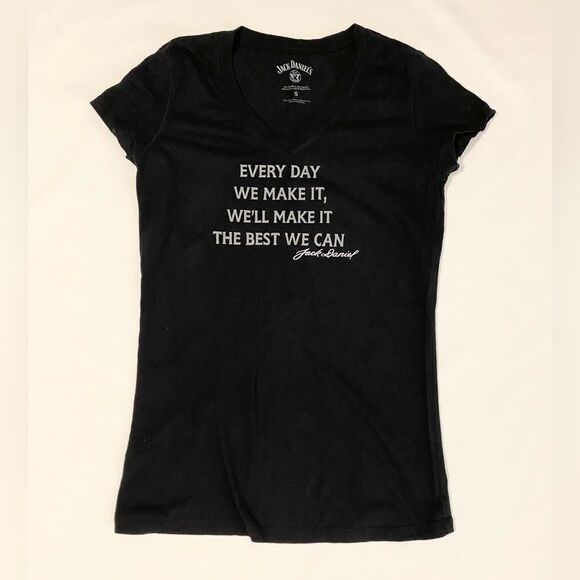 Jack Daniel’s fitted T-Shirt size small. Black - Picture 1 of 4